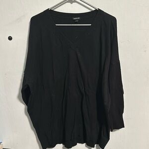 Torrid size 3 black Everyday Soft Pullover Tunic Cree Sweater